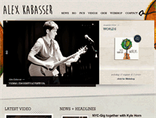 Tablet Screenshot of alexkabasser.com